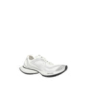 White Polyethylene Athletic Sneakers