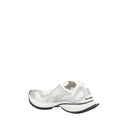 White Polyethylene Athletic Sneakers