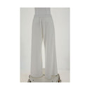 White Cotton Casual Pants