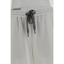 White Cotton Casual Pants