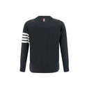 Gray Fleece Wool Cardigan