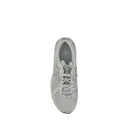 White Polyurethane Athletic Sneakers