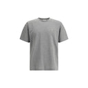 Grey Cotton Oversized T-shirt Saint Laurent