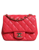 Pink Matelasse Chain Shoulder Lambskin Purse Mini Chanel