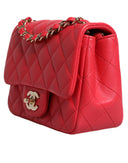 Pink Matelasse Chain Shoulder Lambskin Purse Mini Chanel