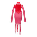 Pink Cotton Dress Bottega Veneta