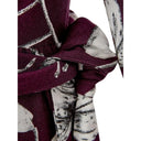 Elegant Purple Viscose Dress - Allure Absolue