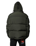 Green Hooded Long Sleeves Fur Shearling Jacket Dsquared²