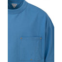 Blue Cotton T-Shirt Bottega Veneta