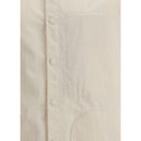 Cream Polyester Jackets And Coat