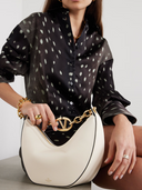 Ivory Leather Small Hobo Vlogo Shoulder Bag Valentino Garavani
