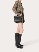 Black Nappa Leather Medium Rockstudt Spike Bag Valentino Garavani