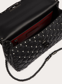 Black Nappa Leather Medium Rockstudt Spike Bag Valentino Garavani