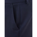 Elegant Blue Wool Pants for Women Lardini