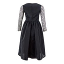 Elegant Black Polyester Dress - Allure Absolue