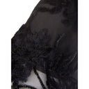 Elegant Black Viscose Dress - Allure Absolue