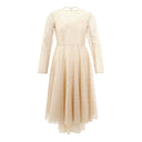 Beige Cotton Elegance Dress - Allure Absolue