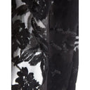 Elegant Black Viscose Dress - Allure Absolue