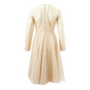 Beige Cotton Elegance Dress - Allure Absolue