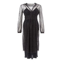 Elegant Black Nylon Dress - Allure Absolue