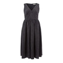 Elegant Black Polyethylene Dress - Allure Absolue