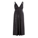 Elegant Polyester Black Dress - Allure Absolue