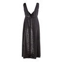 Elegant Polyester Black Dress - Allure Absolue