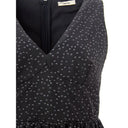 Elegant Black Polyethylene Dress - Allure Absolue