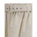 Cream Wide Long Skirt Brunello Cucinelli