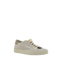 Cream White Leather Sneakers Brunello Cucinelli