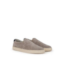 Gray Leather Sneaker Brunello Cucinelli