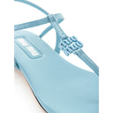 Blue Patent Leather Sandal Miu Miu