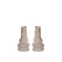 Chic Gray Leather Boots for Elegant Steps Alexander McQueen