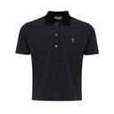 Black Cotton Polo Shirt Fendi