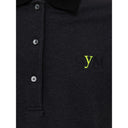 Black Cotton Polo Shirt Fendi