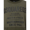 Green Cotton Sweater Dsquared²