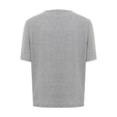 Elegant Gray Cotton Top for Women Dsquared²
