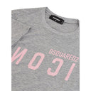 Elegant Gray Cotton Top for Women Dsquared²