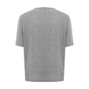 Chic Gray Cotton Tee for the Modern Woman Dsquared²