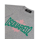 Chic Gray Cotton Tee for the Modern Woman Dsquared²
