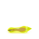 Yellow Mesh Ballet Flats