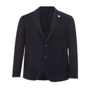 Elegant Blue Cotton Lardini Jacket - Allure Absolue