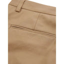 Elegant Brown Cotton Trousers for Women - Allure Absolue