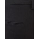 Italian Elegance Cotton Black Trousers - Allure Absolue