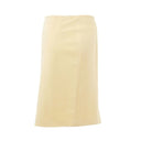 Elegant Yellow Viscose Skirt for Women - Allure Absolue