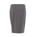 Chic Gray Wool Pencil Skirt - Allure Absolue