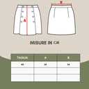 Elegant Yellow Viscose Skirt for Women - Allure Absolue