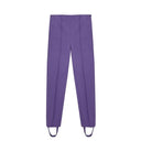 Elegant Purple Viscose Pants - Allure Absolue