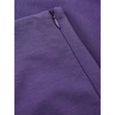 Elegant Purple Viscose Pants - Allure Absolue