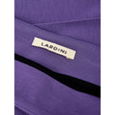 Elegant Purple Viscose Pants - Allure Absolue